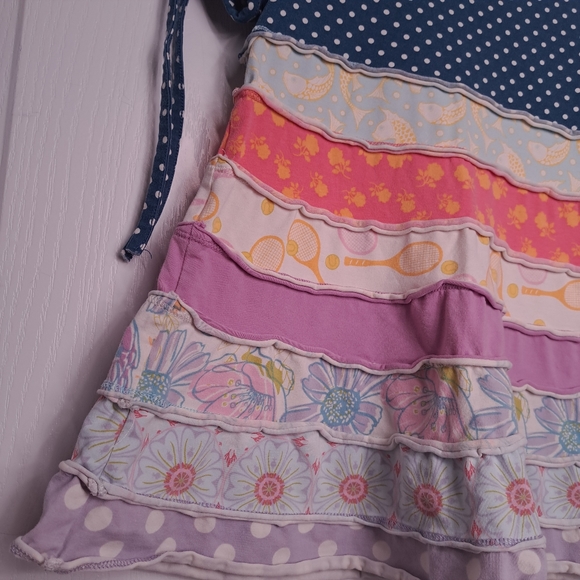 Matilda Jane Tie Sleeve Tiered Polka Dot Top - Picture 2 of 5